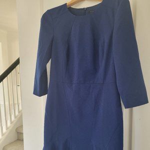 Ann Taylor Blue Fit & Flare Dress